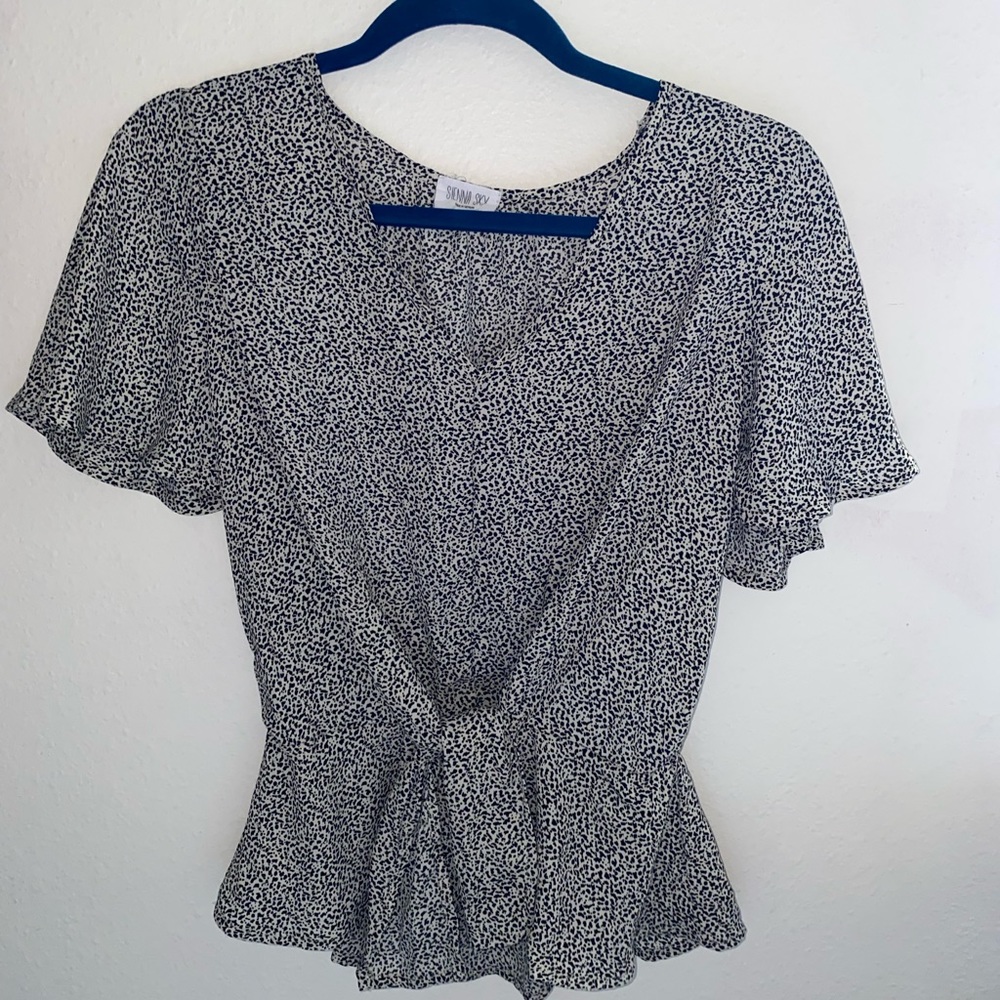 animal print blouse